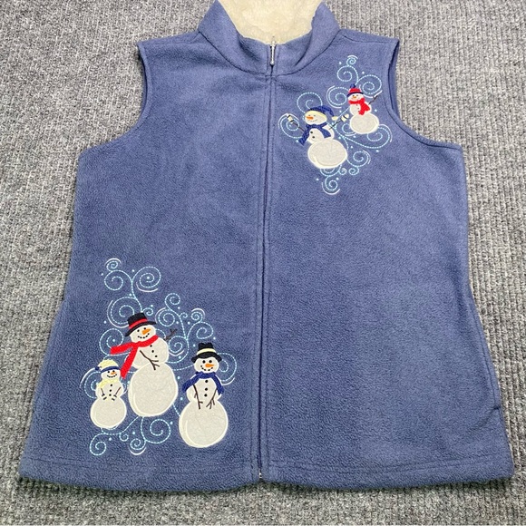 Croft & Barrow Snowman Vest Women’s Size Small - Picture 1 of 5
